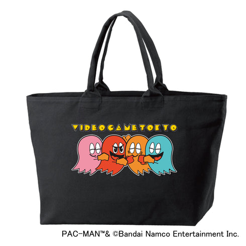 『パックマン』ジップ付き ビッグトートバッグ