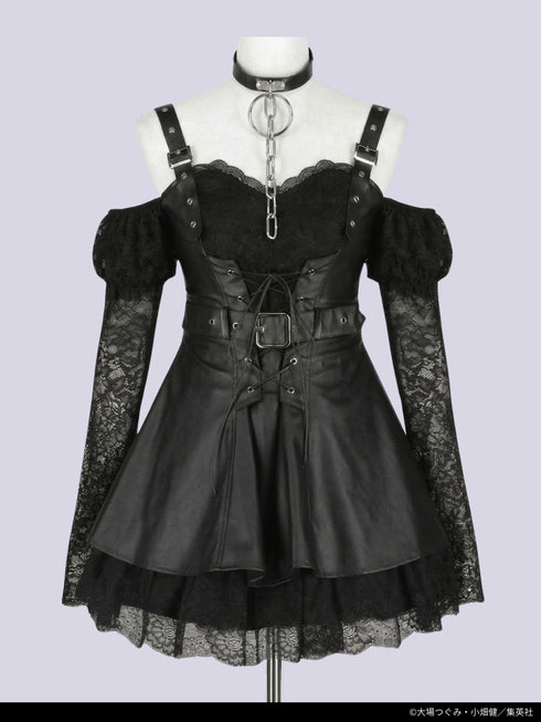 『DEATH NOTE』QOOZA × DEATH NOTE / MISA LASE LEATHER DRESS