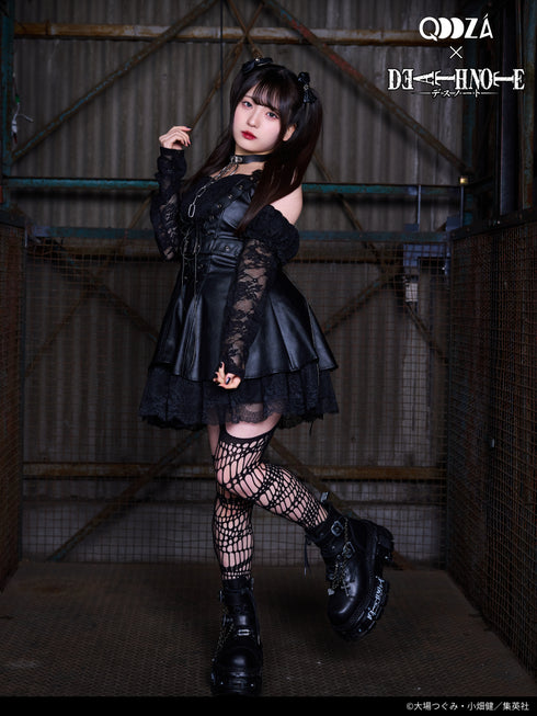 『DEATH NOTE』QOOZA × DEATH NOTE / MISA LASE LEATHER DRESS