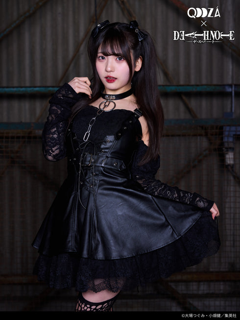 『DEATH NOTE』QOOZA × DEATH NOTE / MISA LASE LEATHER DRESS