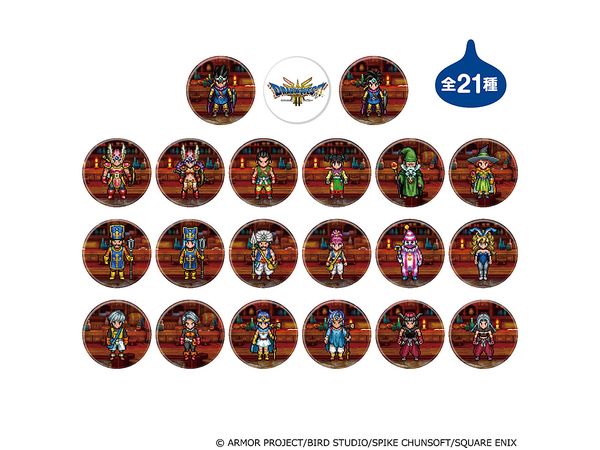 『ドラゴンクエスト III そして伝説へ…』缶バッジ 1Box 21pcs