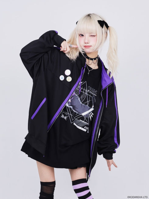 『ハンドレッドノート』× QOOZA / 苦瀬 結人 High-neck jacket