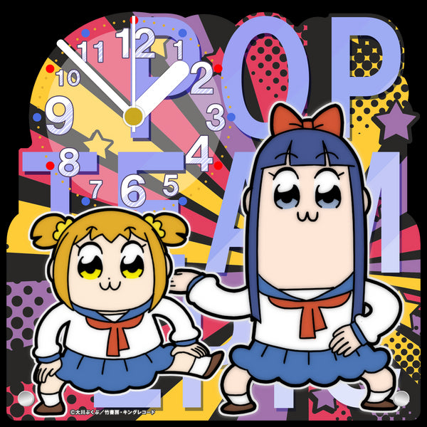 『ポプテピピック』アクリル置時計