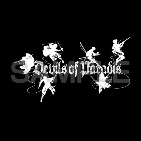 『進撃の巨人』パラディ島の悪魔 Tシャツ/BLACK