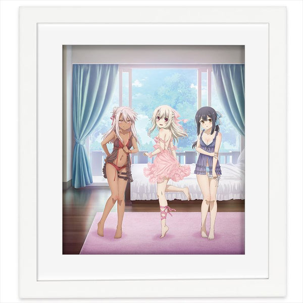 『Fate/kaleid liner プリズマ☆イリヤ Licht 名前の無い少女』描き下ろし複製原画 (イリヤ&美遊&クロエ/ルームウェア)