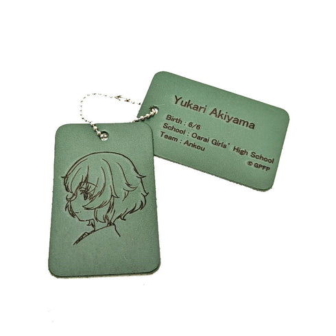 『ガールズ&パンツァー』レザーチャーム (秋山優花里)