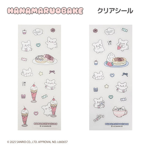 『はなまるおばけ』クリアシール ピンク