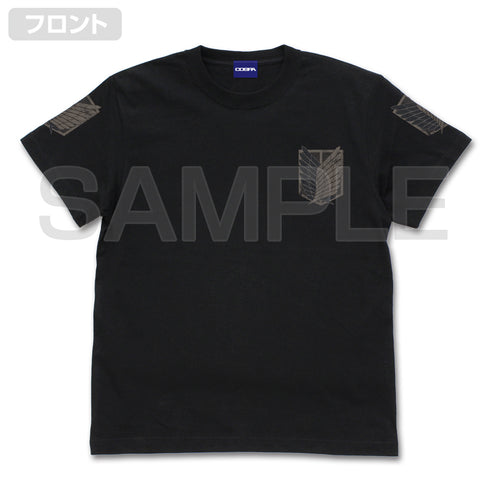 『進撃の巨人』調査兵団 TシャツVer2.0 BLACK