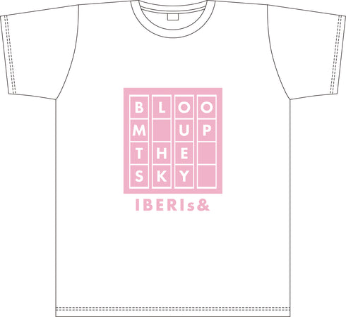 『IBERIs&』Tシャツ(Bloom up the sky)/ホワイト