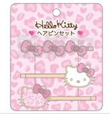 『ハローキティ』HELLO KITTY 2024 GOGOギャル COLLECTION ヘアピンセット ヒョウ (ピンク)【202411再販】