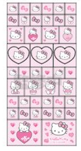 『ハローキティ』HELLO KITTY 2024 GOGOギャル COLLECTION 90s タイルシール ヒョウ (ピンク) 【202411再販】