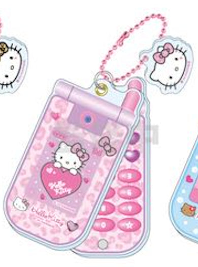 『ハローキティ』HELLO KITTY 2024 GOGOギャル COLLECTION スライドガラケーキーホルダー ヒョウ (ピンク)【202411再販】