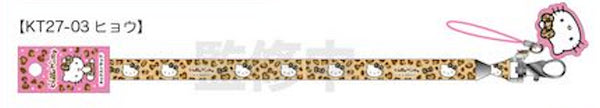 『ハローキティ』HELLO KITTY 2024 GOGOギャル COLLECTION 90s ネックストラップ ヒョウ【202411再販】