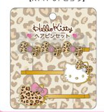 『ハローキティ』HELLO KITTY 2024 GOGOギャル COLLECTION ヘアピンセット ヒョウ