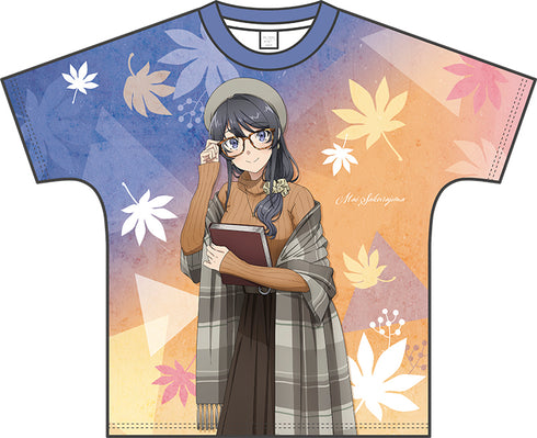 『青春ブタ野郎はランドセルガールの夢を見ない』フルグラフィックTシャツ/桜島麻衣 おでかけ(秋&冬ver.)