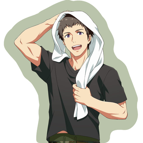 『アイドルマスター SideM』ビッグダイカットクッション/信玄誠司 朝のひととき