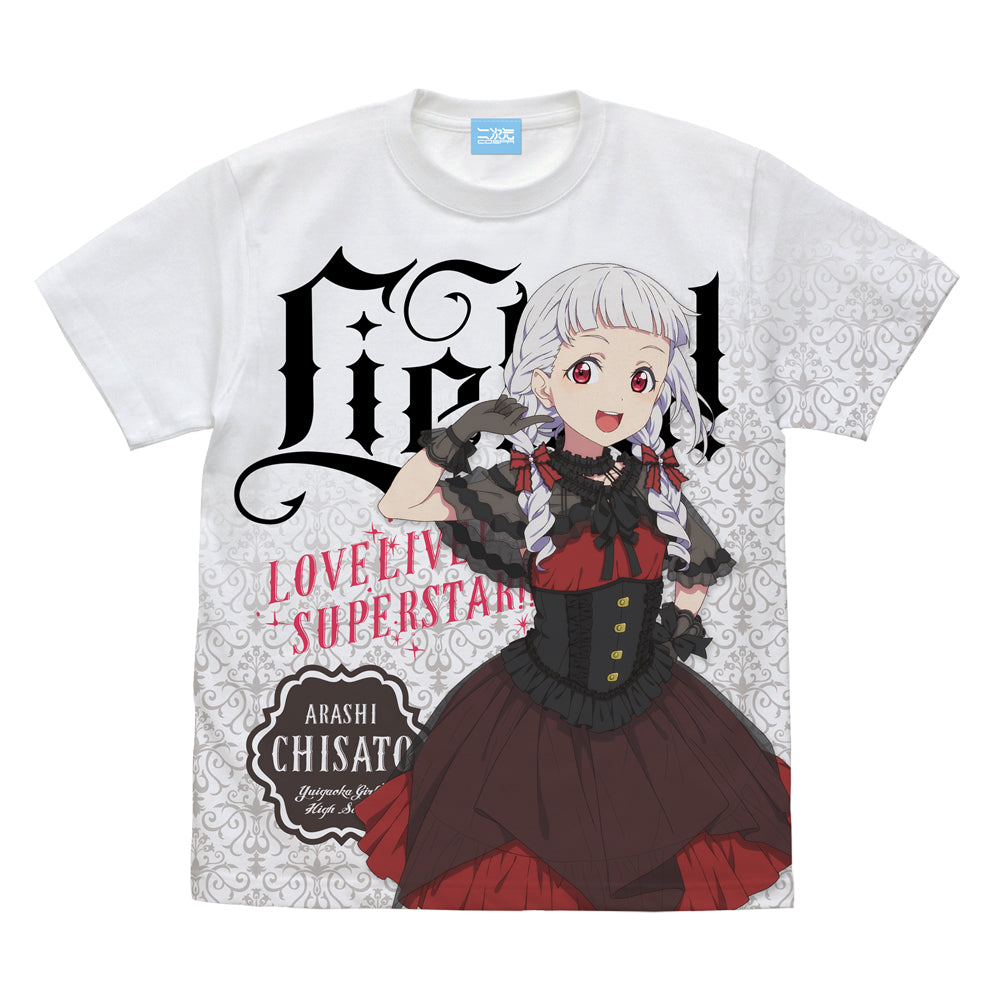 『ラブライブ!スーパースター!!』描き下ろし 嵐千砂都 フルグラフィックTシャツ ロリータファッション Ver.