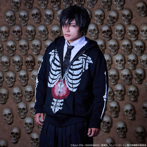 『オーバーロード』OVERLORD × QOOZA / Ainz Ooal Gown zip hoodie【202411再販】