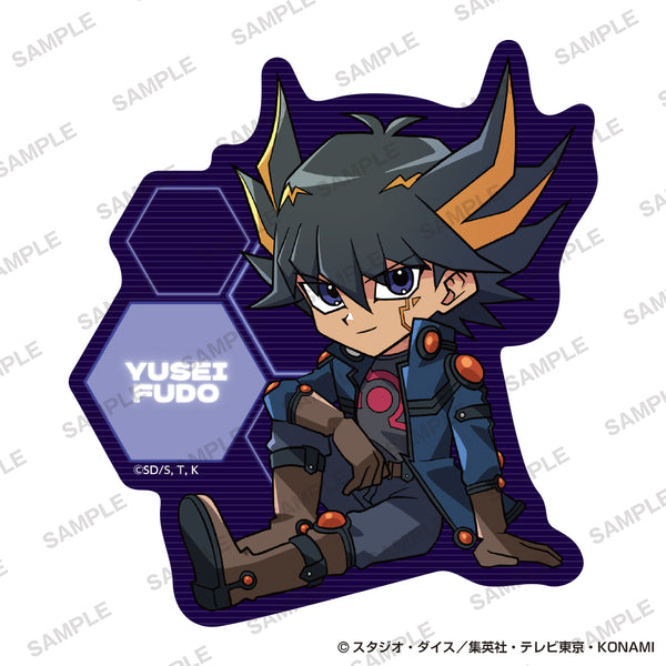 『遊☆戯☆王シリーズ』ステッカー 歴代主人公お座りver. 不動遊星