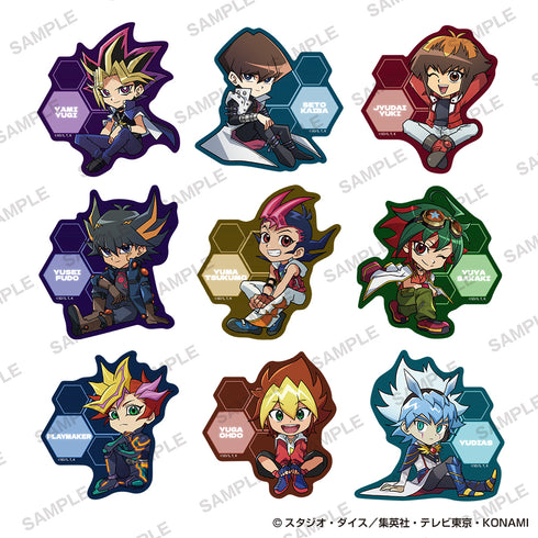 『遊☆戯☆王シリーズ』ステッカー 歴代主人公お座りver. 遊城十代