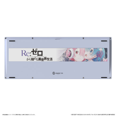 『Re:ゼロから始める異世界生活』AMICIS ゲーミングキーボード 80HE 日本語配列 ラム&レムEdition