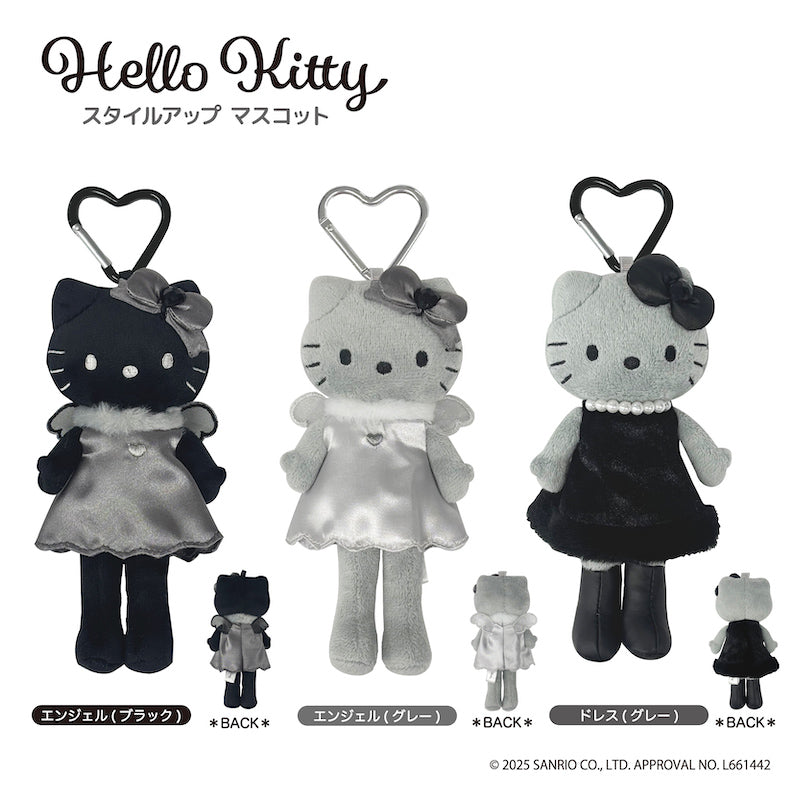 エンジェルデビル◎白黒ハローキティストラップ2種◎サンリオHELLOKITTY エンジェルデビル◎白黒ハローキティストラップ2種◎サンリオ
