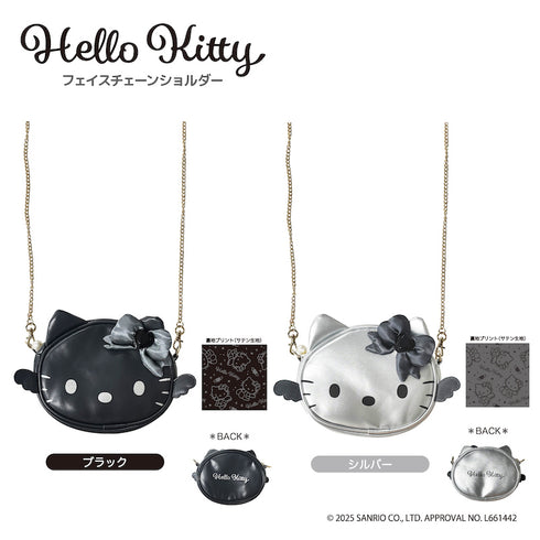 『ハローキティ』/フェイスチェーンショルダー ブラック