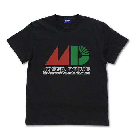 『メガドライブ』メガドライブ ロゴ Tシャツ BLACK