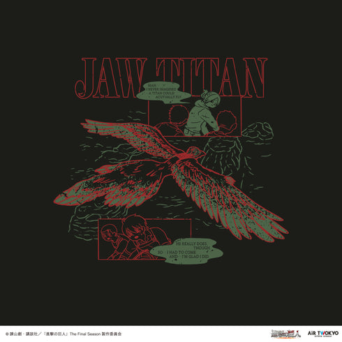 『進撃の巨人』The Final Season 完結編 (後編)ロングスリーブTシャツ1(来い‼私は強い‼)