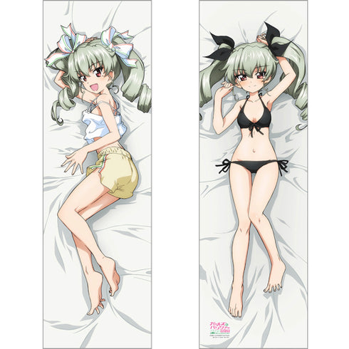 『ガールズ&パンツァー 最終章』描き下ろし抱き枕カバー アンチョビ 黒 2WAYトリコット