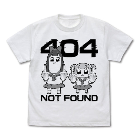 『ポプテピピック』404 Tシャツ/WHITE【202406再販】