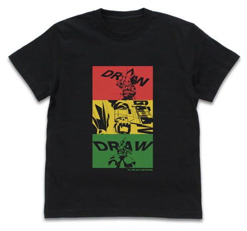 『遊☆戯☆王SEVENS』遊我のドロー! Tシャツ/BLACK
