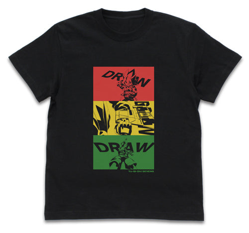 『遊☆戯☆王SEVENS』遊我のドロー! Tシャツ/BLACK