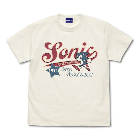 『ソニック・ザ・ヘッジホッグ』ソニック アメリカン Tシャツ VANILLA WHITE【202405再販】