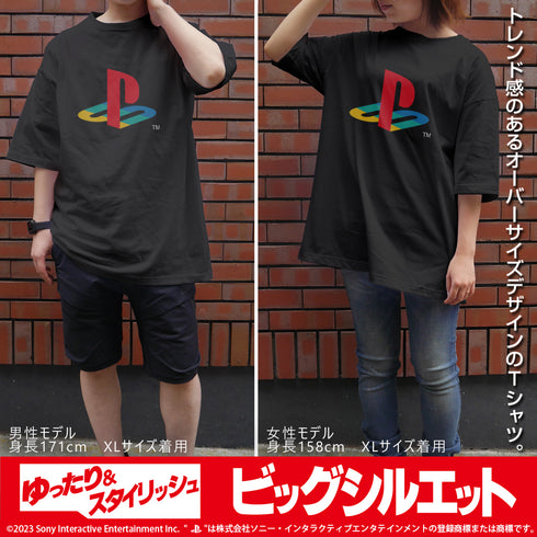 『プレイステーション』ビッグシルエットTシャツ for 初代 PlayStation