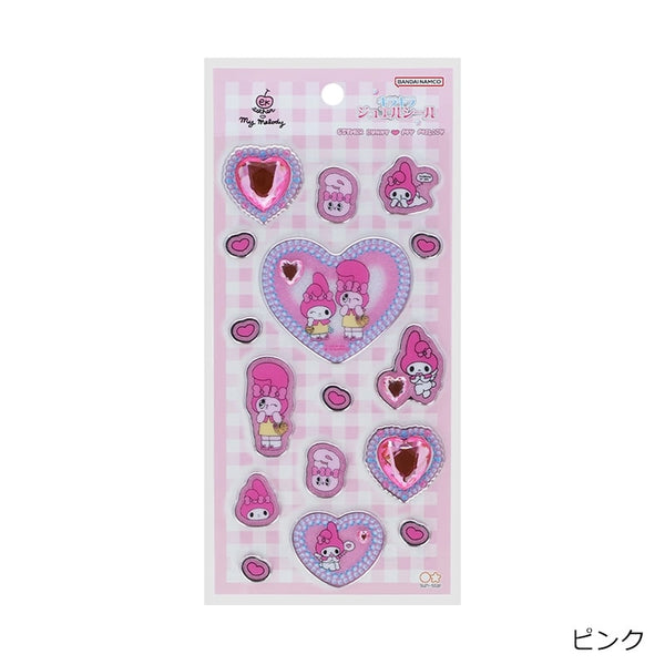 『サンリオキャラクターズ』ESTHER BUNNY エスターバニー × マイメロディ キラキラジュエルシール ピンク