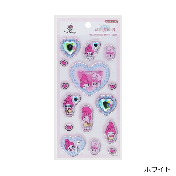 『サンリオキャラクターズ』ESTHER BUNNY エスターバニー × マイメロディ キラキラジュエルシール ホワイト