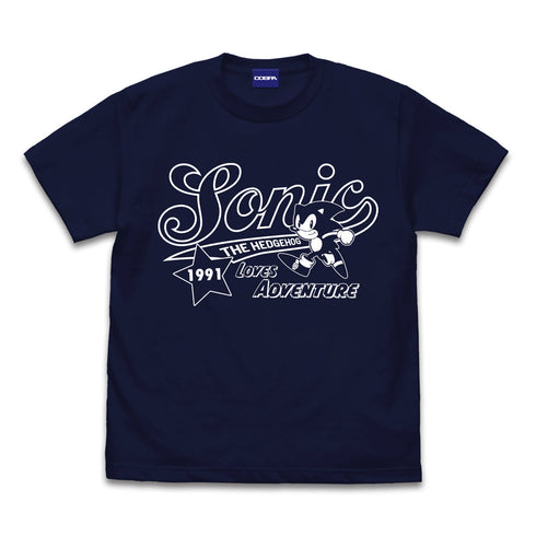 『ソニック・ザ・ヘッジホッグ』ソニック アメリカン Tシャツ NAVY【202405再販】