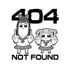 『ポプテピピック』404 Tシャツ/WHITE【202406再販】