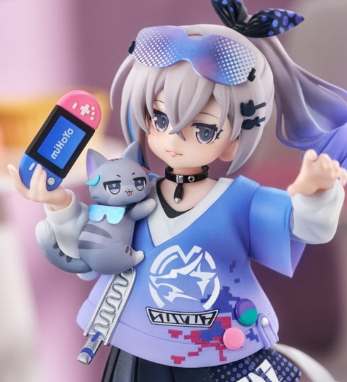『崩壊:スターレイル』RISE UP+ ちびねこシリーズフィギュア 銀狼Ver. 完成品フィギュア