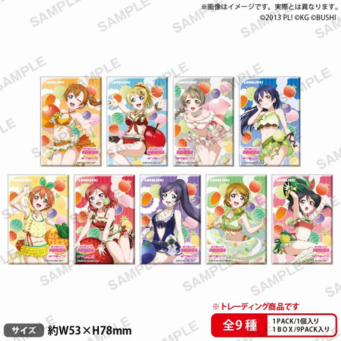 『ラブライブ!スクールアイドルフェスティバル』しかくい缶バッジコレクション μ's フルーツver. BOX