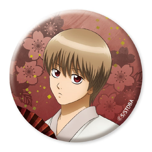 『銀魂』グリッター缶バッジ(沖田)