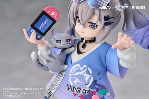 『崩壊:スターレイル』RISE UP+ ちびねこシリーズフィギュア 銀狼Ver. 完成品フィギュア