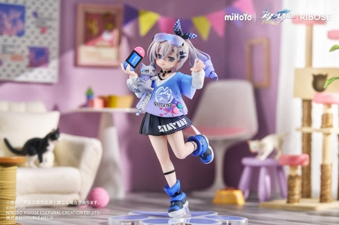 『崩壊:スターレイル』RISE UP+ ちびねこシリーズフィギュア 銀狼Ver. 完成品フィギュア