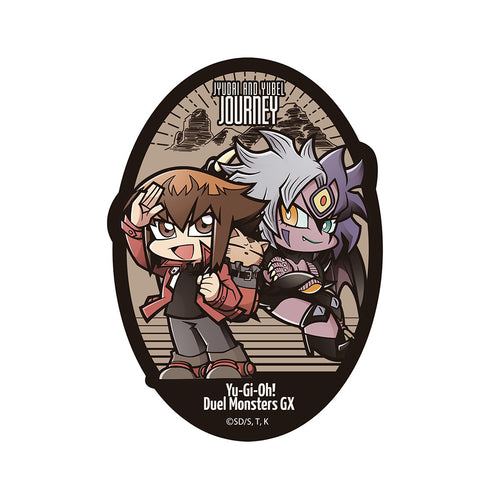 『遊☆戯☆王デュエルモンスターズGX』旅する十代&ユベル デフォルメ ミニステッカー
