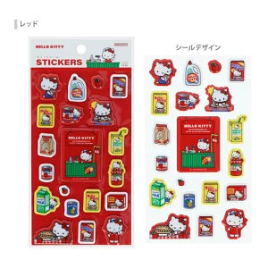 『サンリオキャラクターズ』ハローキティ ぷっくりシール レッド