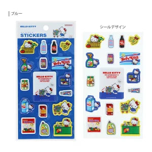 『サンリオキャラクターズ』ハローキティ ぷっくりシール ブルー