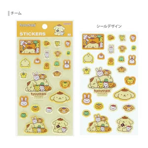 『サンリオキャラクターズ』ポムポムプリン ぷっくりシール チーム
