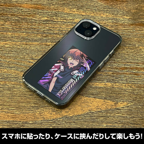 『遊☆戯☆王デュエルモンスターズGX』描き下ろし 遊城十代 ミニステッカー 最強の決闘者達Ver.