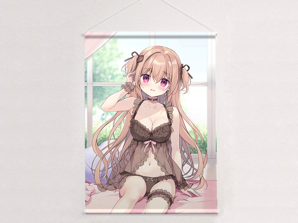 『宮坂みゆ先生』描き下ろしB2タペストリー(莉奈)Wスエード